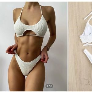 BNWT Shein White Bikini Size Small